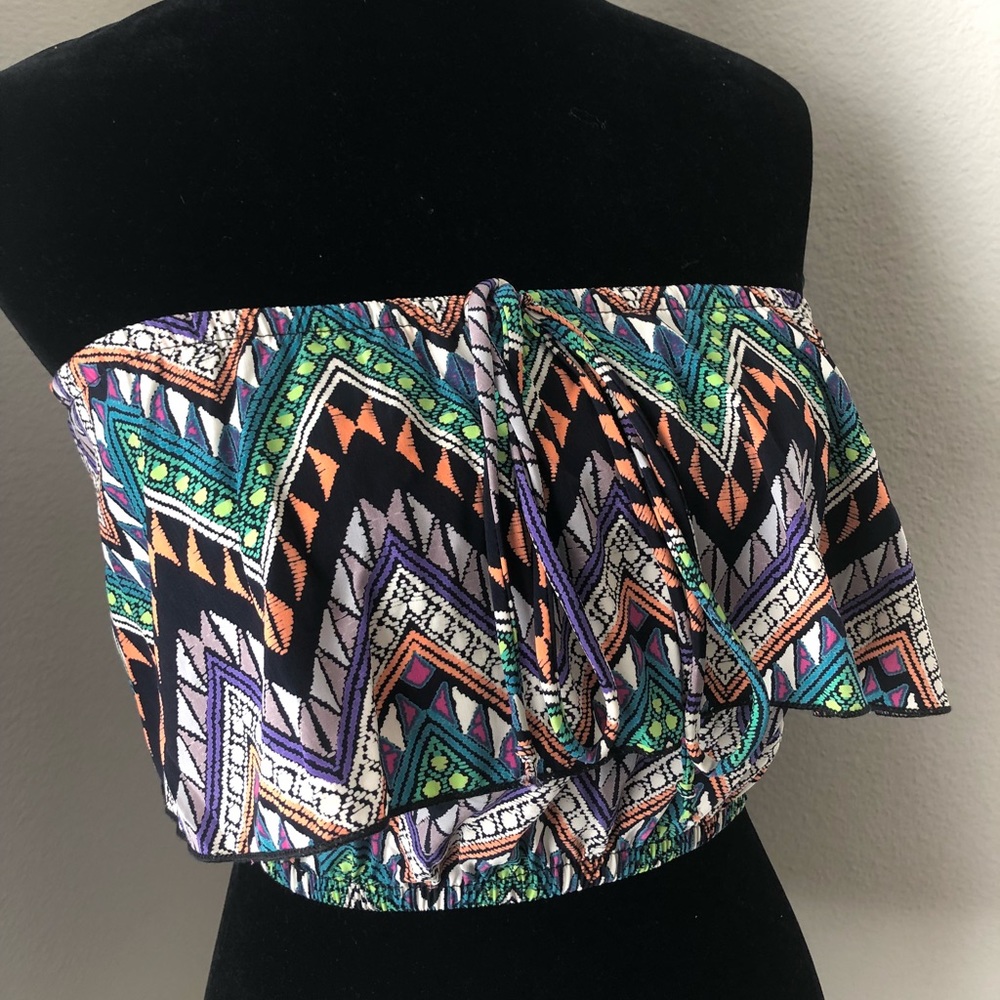 Multi-Colored Tube Top - Picture 3 of 8